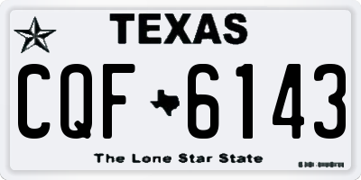 TX license plate CQF6143