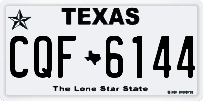 TX license plate CQF6144