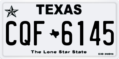TX license plate CQF6145