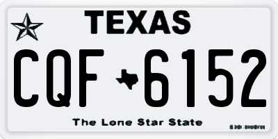 TX license plate CQF6152