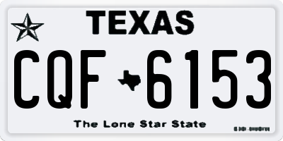 TX license plate CQF6153
