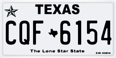 TX license plate CQF6154