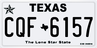 TX license plate CQF6157