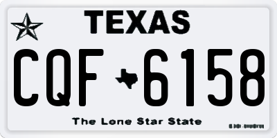 TX license plate CQF6158