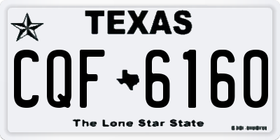 TX license plate CQF6160