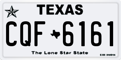 TX license plate CQF6161