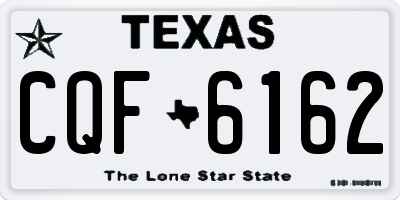 TX license plate CQF6162