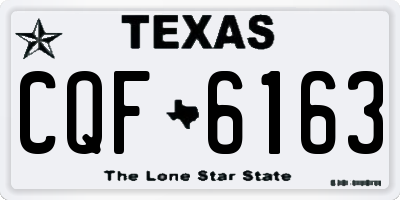 TX license plate CQF6163