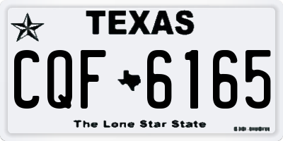 TX license plate CQF6165