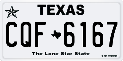 TX license plate CQF6167