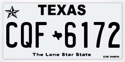 TX license plate CQF6172