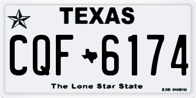 TX license plate CQF6174