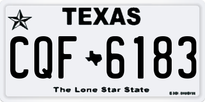 TX license plate CQF6183