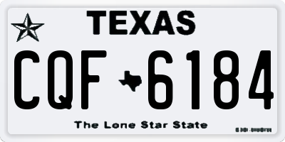 TX license plate CQF6184