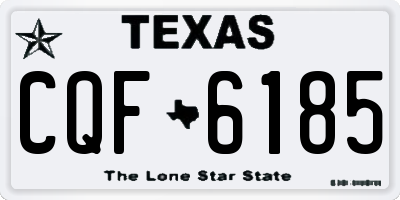TX license plate CQF6185