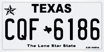 TX license plate CQF6186