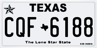 TX license plate CQF6188