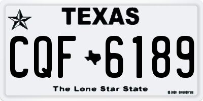 TX license plate CQF6189
