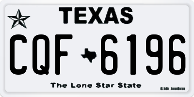 TX license plate CQF6196