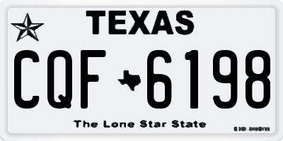 TX license plate CQF6198