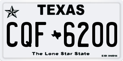 TX license plate CQF6200