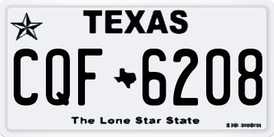 TX license plate CQF6208