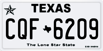 TX license plate CQF6209