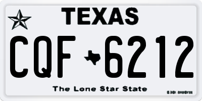 TX license plate CQF6212