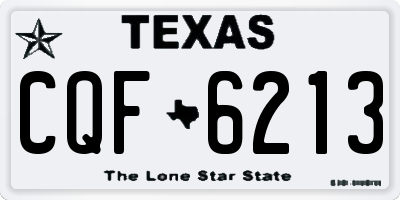 TX license plate CQF6213