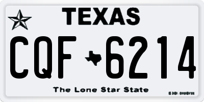 TX license plate CQF6214