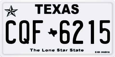 TX license plate CQF6215