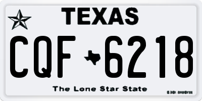TX license plate CQF6218