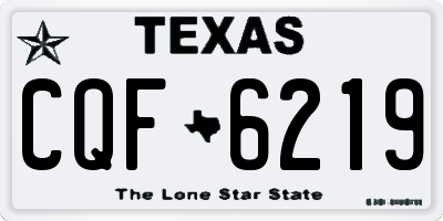 TX license plate CQF6219