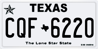 TX license plate CQF6220