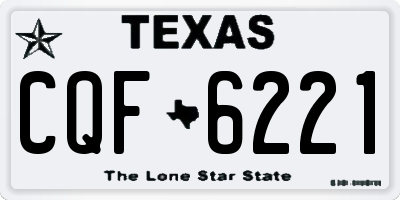 TX license plate CQF6221