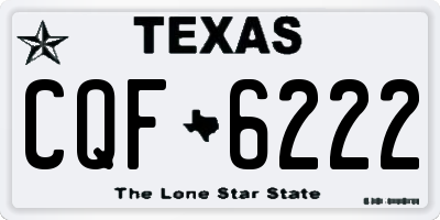 TX license plate CQF6222