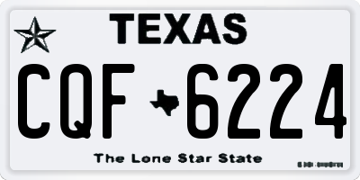 TX license plate CQF6224
