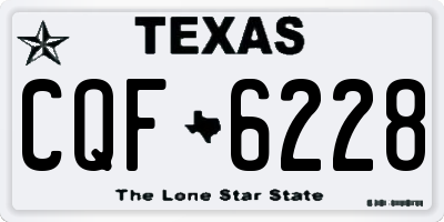 TX license plate CQF6228