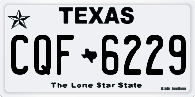 TX license plate CQF6229
