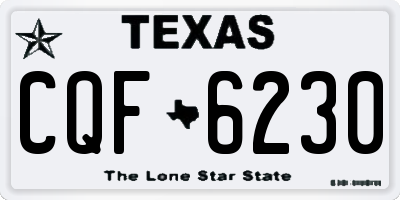 TX license plate CQF6230