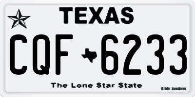 TX license plate CQF6233