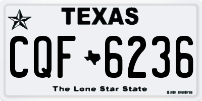 TX license plate CQF6236