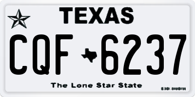 TX license plate CQF6237