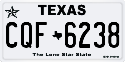 TX license plate CQF6238