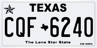TX license plate CQF6240