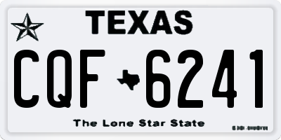 TX license plate CQF6241