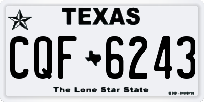 TX license plate CQF6243