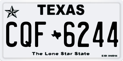 TX license plate CQF6244