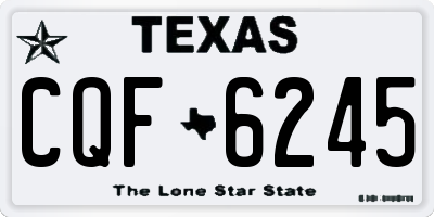 TX license plate CQF6245