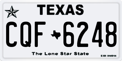 TX license plate CQF6248